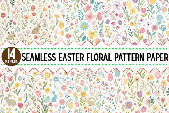 Download Seamless Easter Floral Pattern Paper - Premium Resources
